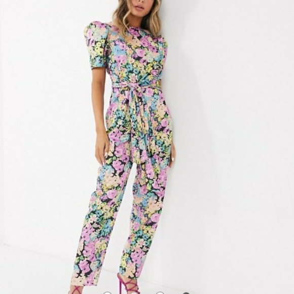 Asos design floral jumpsuit 8 - Picture 1 of 5